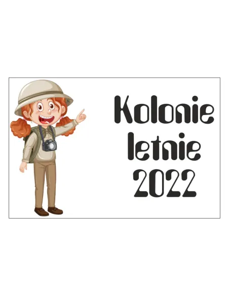Magnesy na Lodówkę Kolonie Letnie 2022 Personalizowany