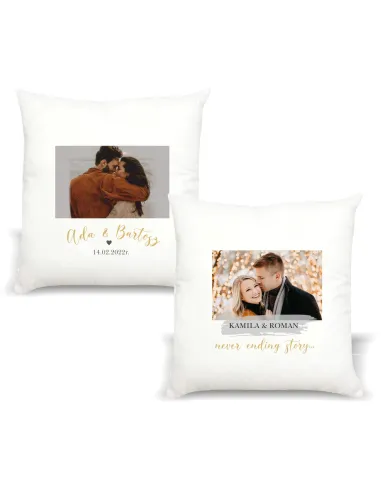 Poduszka z Nadrukiem Prezent Walentynki Personalizowany