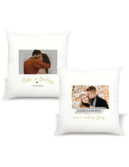 Poduszka z Nadrukiem Prezent Walentynki Personalizowany