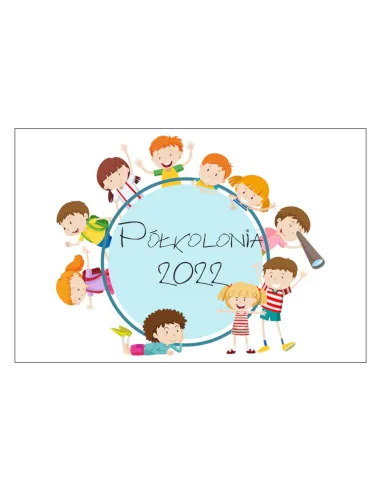 Magnesy na Lodówkę Półkolonia 2022 Personalizowany