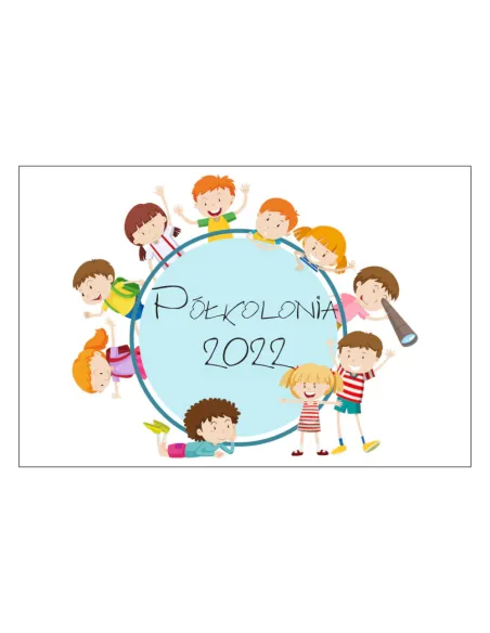 Magnesy na Lodówkę Półkolonia 2022 Personalizowany