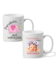 Kubek Imieniem Prezent Cioci Walentynka Personalizowany