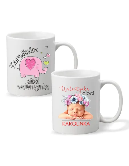 Kubek Imieniem Prezent Cioci Walentynka Personalizowany