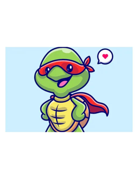 Magnesy na Lodówkę Personalizowany z Nadrukiem Super Zółw