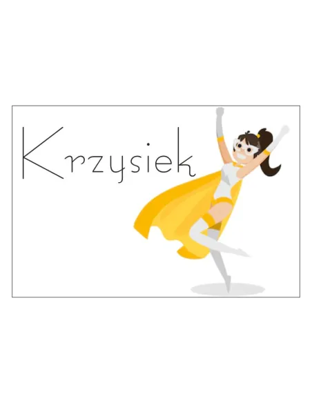 Magnesy na Lodówkę Personalizowany z Nadrukiem Krzysiek