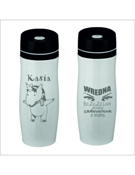 Kubek Termiczny Grawerem Prezent Dzień Kobiet z Grawerem