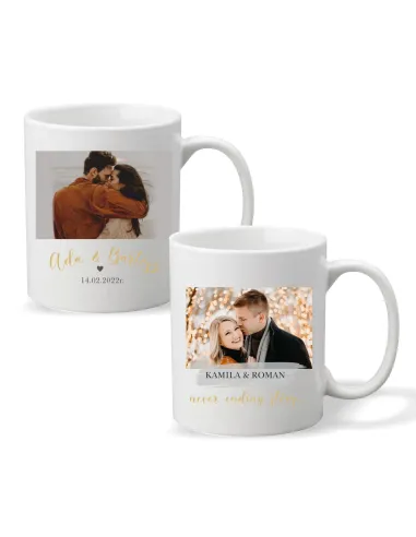 Kubek z Nadrukiem Prezent na Walentynki Personalizowany