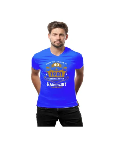 Koszulka Urodzinowa Prezent dla Faceta z Nadrukiem Życie