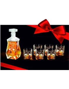 Karafka z Grawerem Elegancki Zestaw Szklanki Rocznica