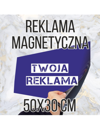 Reklama Magnetyczna 50x30 Magnes Samochód Auto Dowolną