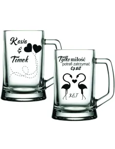 Kufel z Grawerem Duży Walentynkowe Wzory dla Niego