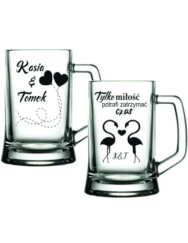 Kufel z Grawerem Duży Walentynkowe Wzory dla Niego