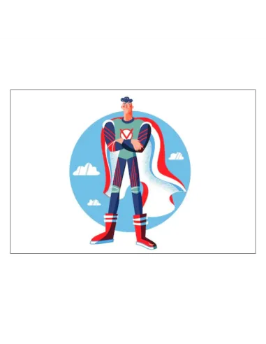 Magnesy na Lodówkę Personalizowany z Nadrukiem Super Bohater