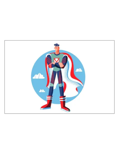 Magnesy na Lodówkę Personalizowany z Nadrukiem Super Bohater