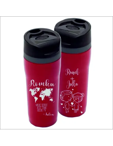 Kubek Termiczny – Prezent na Walentynki Grawer Kolor