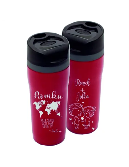 Kubek Termiczny – Prezent na Walentynki Grawer Kolor