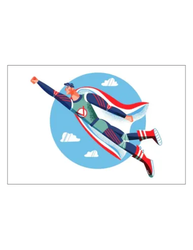 Magnesy na Lodówkę Super Bohater Personalizowany z Nadrukiem