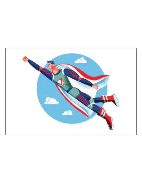 Magnesy na Lodówkę Super Bohater Personalizowany z Nadrukiem