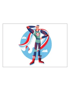 Magnesy na Lodówkę – Super Bohater z Personalizacją