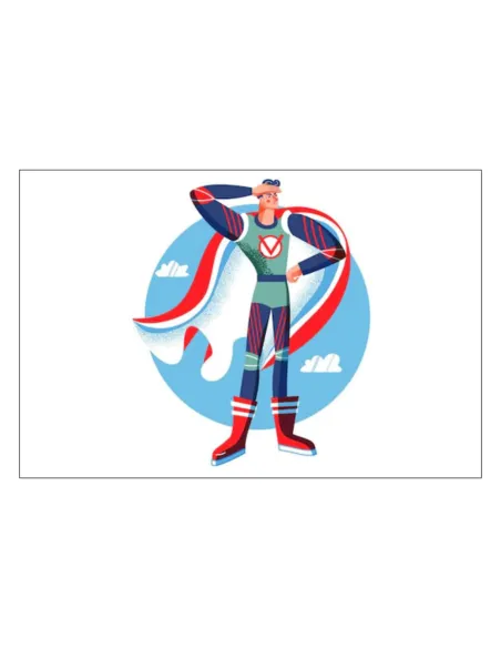 Magnesy na Lodówkę – Super Bohater z Personalizacją