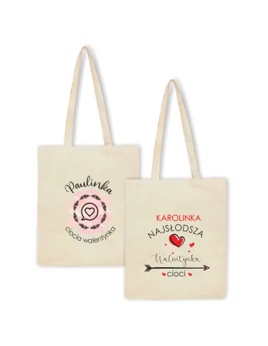 Eko Torba Imieniem Prezent Cioci Walentynka Personalizowany