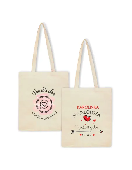 Eko Torba Imieniem Prezent Cioci Walentynka Personalizowany