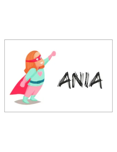 Magnesy na Lodówkę – Ania Personalizowany z Nadrukiem