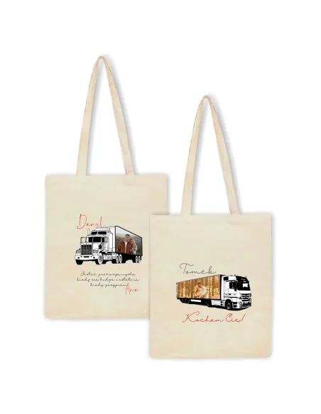 Eko Torba Nadrukiem Zdjęciem Chłopaka Męża dla Chłopaka