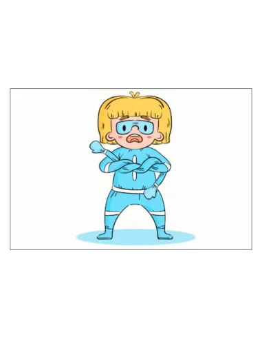 Magnesy na Lodówkę Super Bohaterka Personalizowany