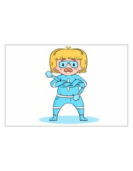 Magnesy na Lodówkę Super Bohaterka Personalizowany