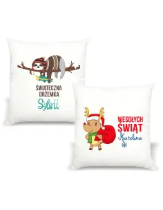 Poduszka z Imieniem Prezent Świąteczna Drzemka z Nadrukiem