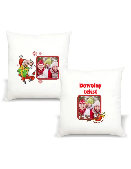 Foto Poduszka Zdjęciem Prezent Święta Bożego Narodzenia