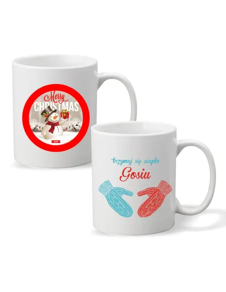 Kubek z Nadrukiem Prezent Merry Christmas Personalizowany