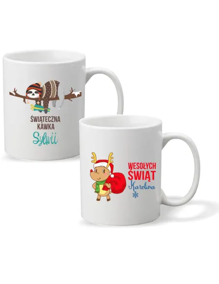 Kubek Imieniem Prezent Świąteczna Drzemka Personalizowany