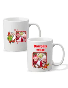 Kubek Świąteczny na Boże Narodzenie z Zdjęciem Prezent