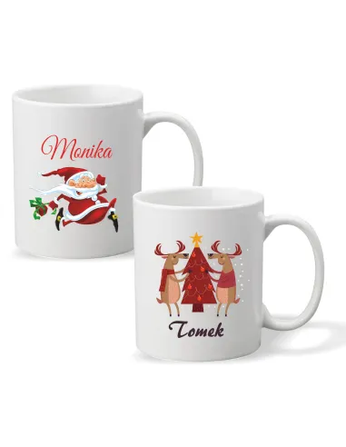 Kubek z Nadrukiem Prezent Święta Mikołaj Personalizowany