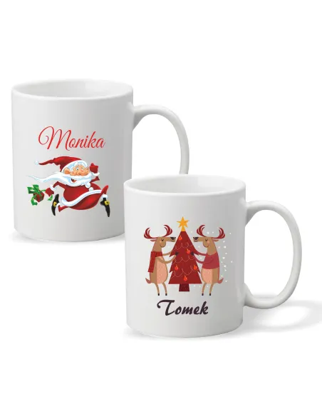 Kubek z Nadrukiem Prezent Święta Mikołaj Personalizowany