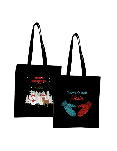 Eko Torba Imieniem Prezent Trzymaj Się Ciepło z Nadrukiem