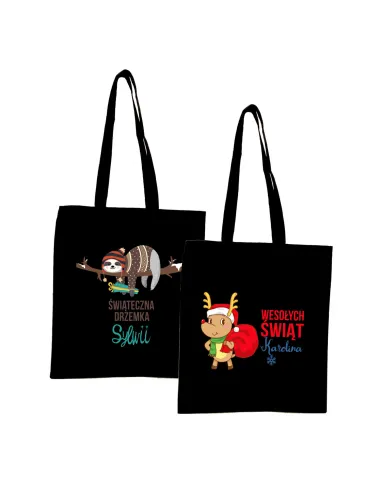 Eko Torba Imieniem Prezent Świąteczna Drzemka z Nadrukiem
