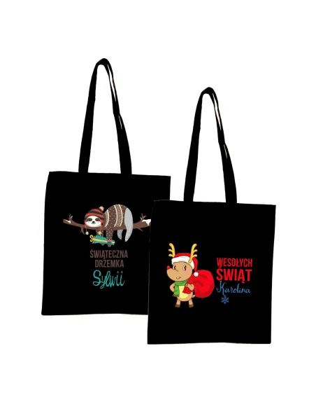 Eko Torba Imieniem Prezent Świąteczna Drzemka z Nadrukiem
