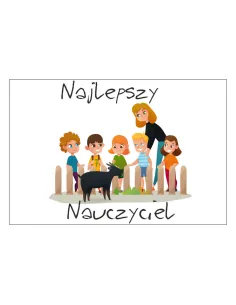 Magnesy na Lodówkę Najlepszy Nauczyciel Personalizowany