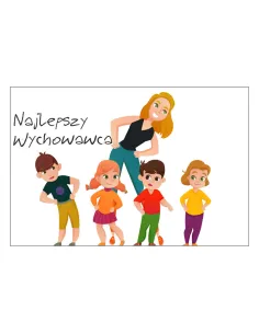 Magnesy na Lodówkę Najlepszy Wychowawca Personalizowany