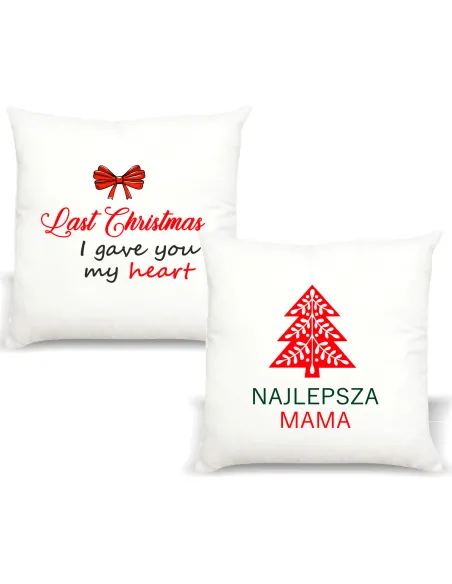 Poduszka z Nadrukiem Prezent Last Christmas Personalizowany
