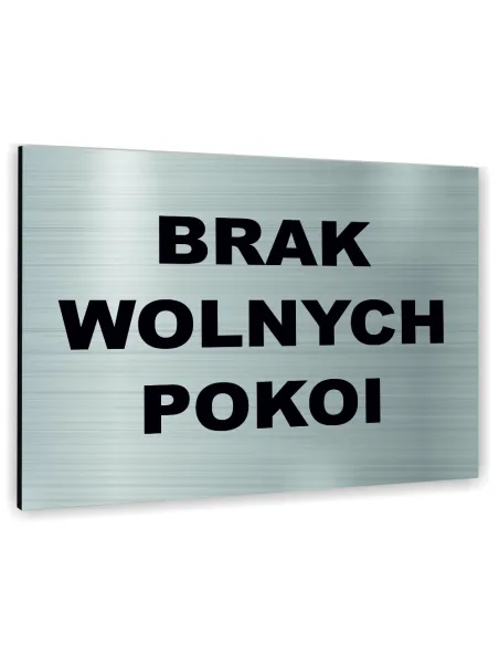Znak Tablica Informacyjna Dibond – Brak Wolnych Pokoi
