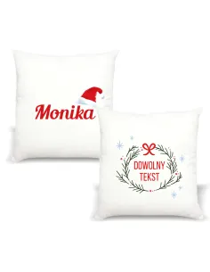 Poduszka z Imieniem Prezent Świąteczny Święta z Nadrukiem