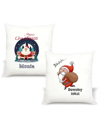 Poduszka z Imieniem Prezent – Merry Christmas z Nadrukiem