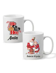Kubek z Imieniem Prezent Świąteczny Ho Personalizowany