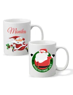 Kubek Imieniem Prezent Świąteczny Mikołaj Personalizowany