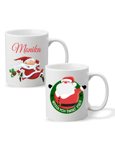 Kubek Imieniem Prezent Świąteczny Mikołaj Personalizowany
