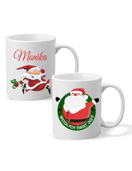 Kubek Imieniem Prezent Świąteczny Mikołaj Personalizowany